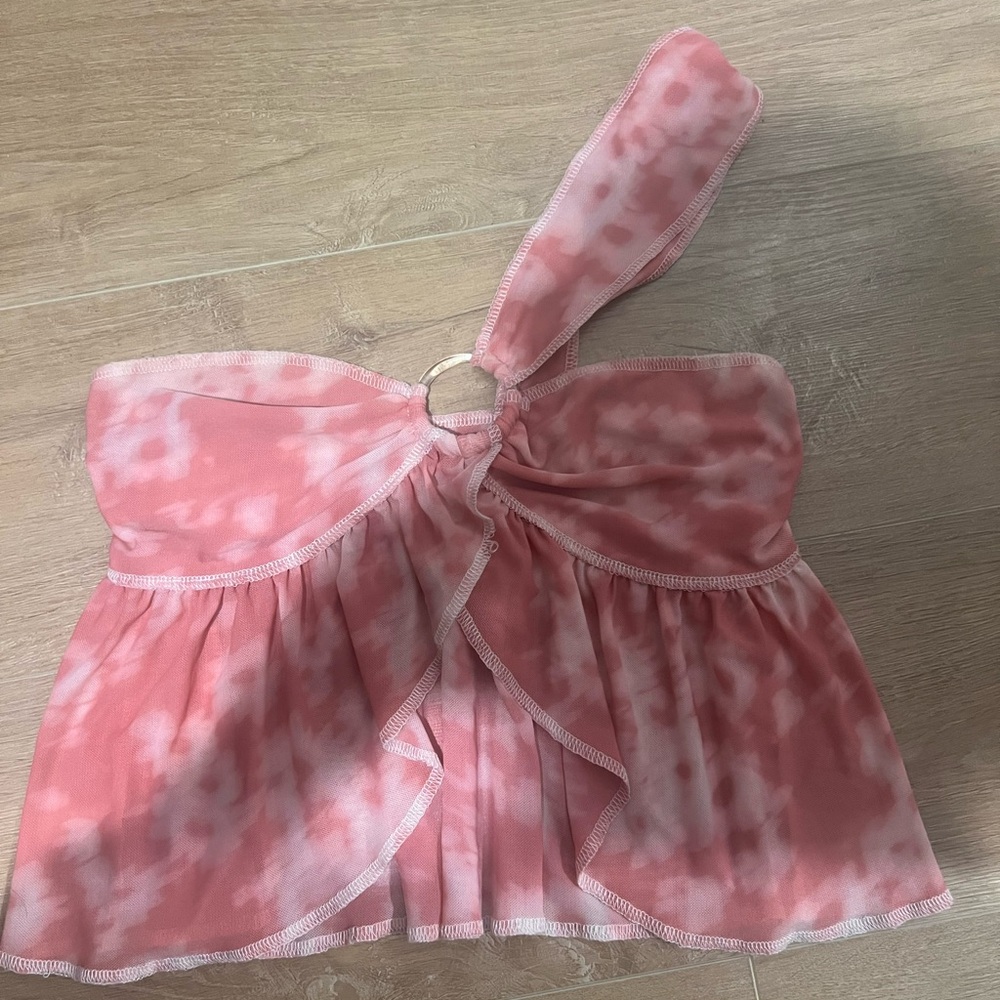 Urban Outfitters Pink Tie-Dye Top